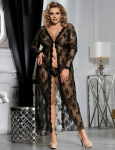 Women-Plus-Size-Floral-Lace-Gown-Sexy-Lingerie