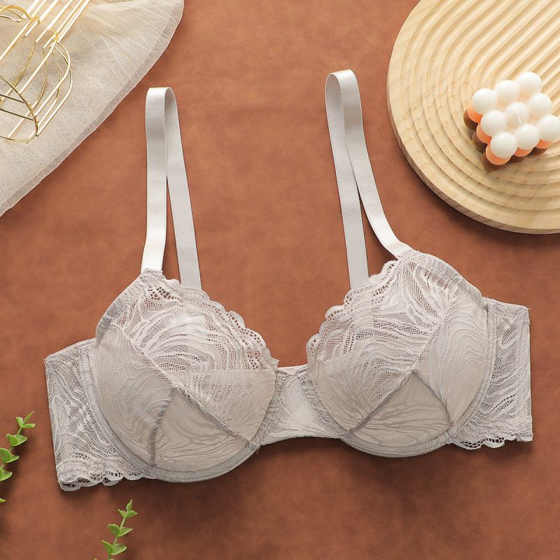 French ultra-thin see-through lace bra - Image 3
