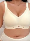 New large size seamless jelly adhesive bra