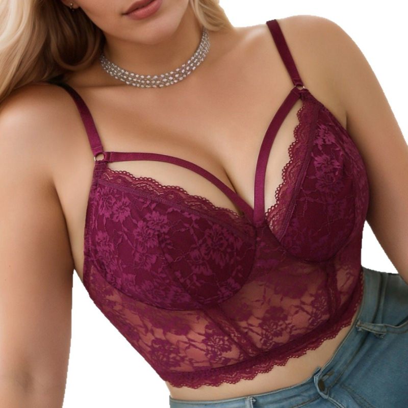 Sexy lace large cup bra - Image 5